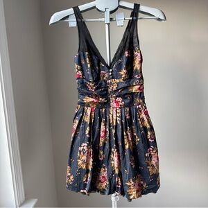 VTG Free People Cabbage Rose Petticoat Mini Dress 2 | Y2K Whimsygoth Boho Grunge